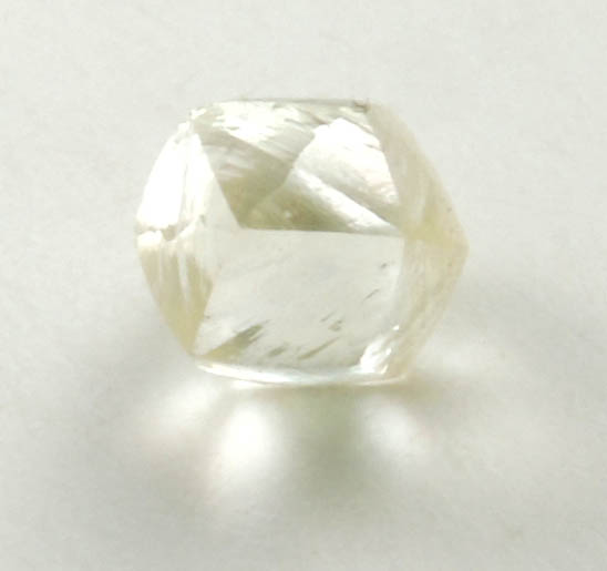 Diamond (0.47 carat yellow cuttable dodecahedral crystal) from Argyle Mine, Kimberley, Western Australia, Australia
