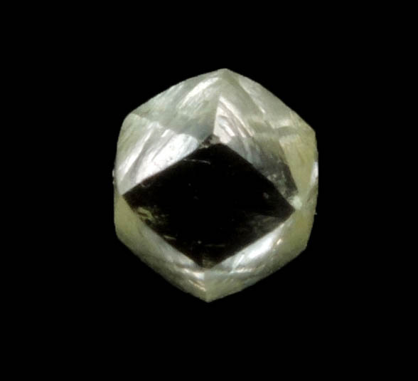 Diamond (0.47 carat yellow cuttable dodecahedral crystal) from Argyle Mine, Kimberley, Western Australia, Australia