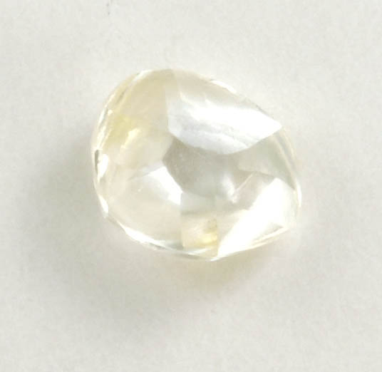 Diamond (0.24 carat yellow cuttable flattened crystal) from Argyle Mine, Kimberley, Western Australia, Australia