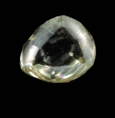 Diamond (0.22 carat yellow cuttable teardrop-shaped crystal) from Argyle Mine, Kimberley, Western Australia, Australia