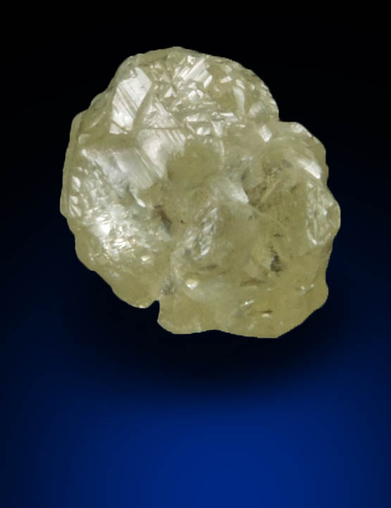 Diamond (1.43 carat yellow crystal cluster) from Northern Cape Province, South Africa