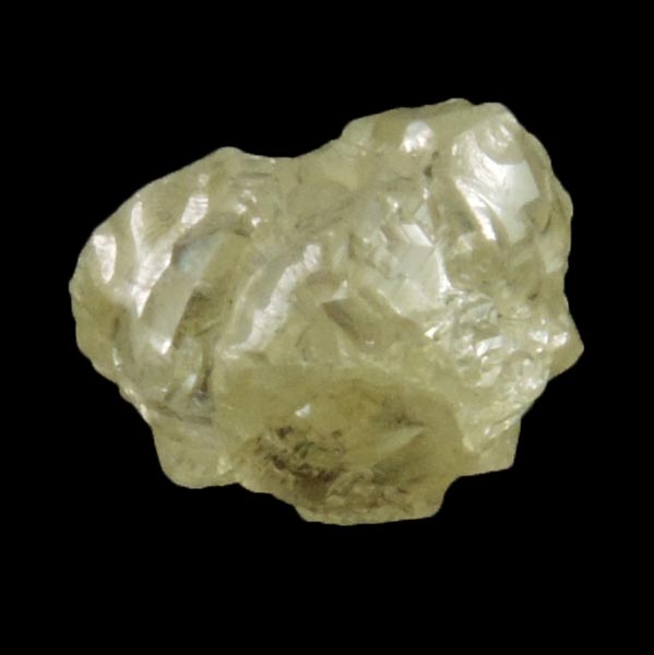 Diamond (1.43 carat yellow crystal cluster) from Northern Cape Province, South Africa