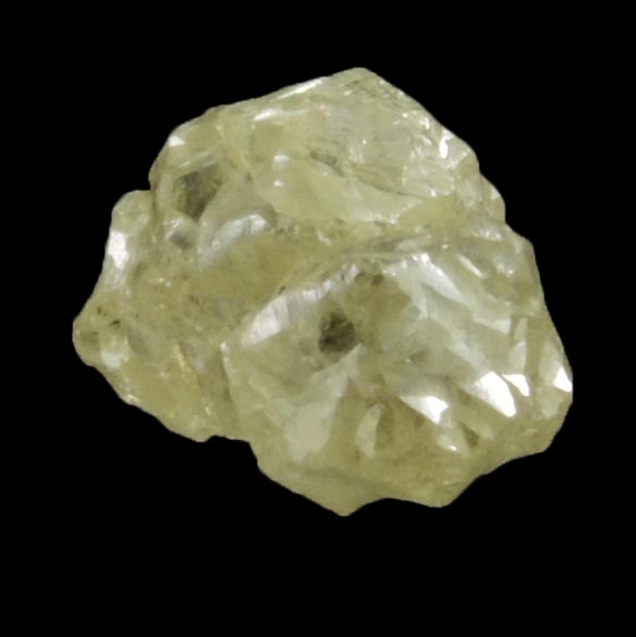 Diamond (1.43 carat yellow crystal cluster) from Northern Cape Province, South Africa