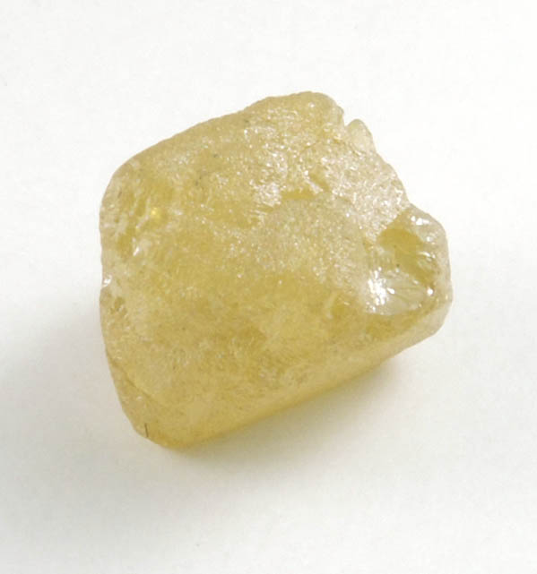 Diamond (1.54 carat yellow crystal cluster) from Northern Cape Province, South Africa