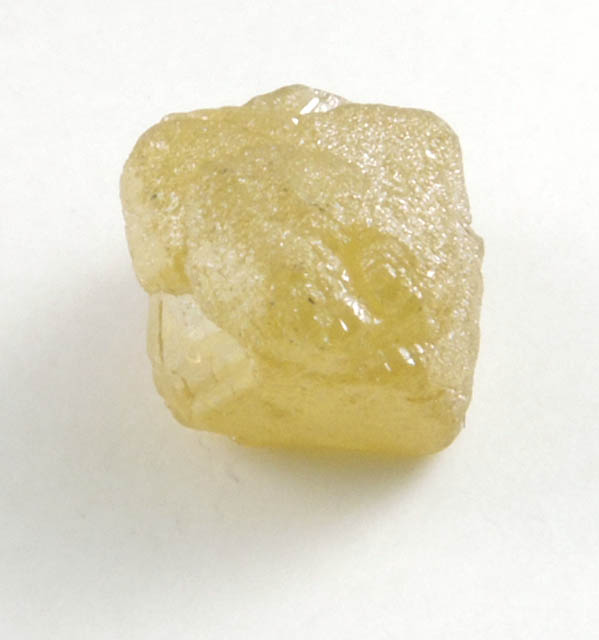 Diamond (1.54 carat yellow crystal cluster) from Northern Cape Province, South Africa