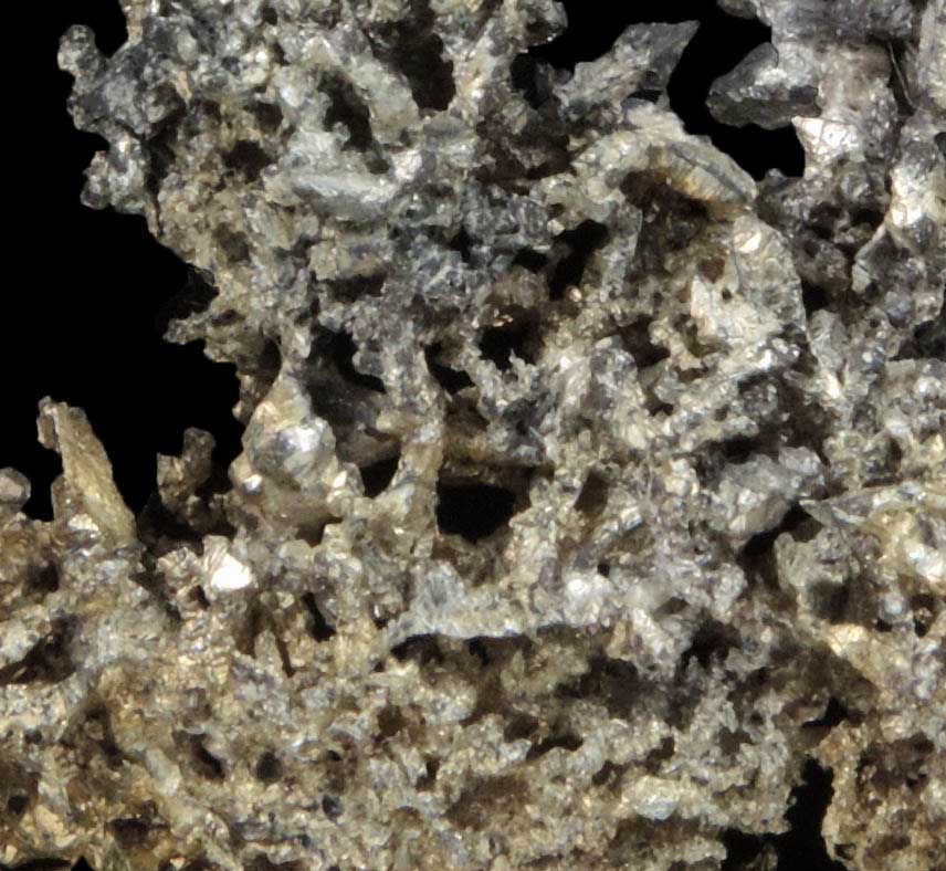 Silver from Hill Fissure Mine, Copper Falls, Keweenaw Peninsula Copper District, Ontonagon County, Michigan