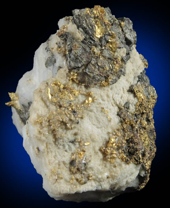 Gold in Quartz with Arsenopyrite from Colorado Quartz Mine, Mariposa County, California