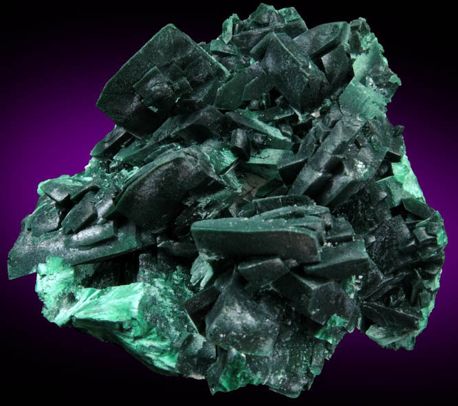 Malachite pseudomorphs after Azurite from Milpillas Mine, Cuitaca, Sonora, Mexico