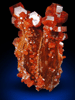 Vanadinite on Barite from Mibladen, Haute Moulouya Basin, Zeida-Aouli-Mibladen belt, Midelt Province, Morocco