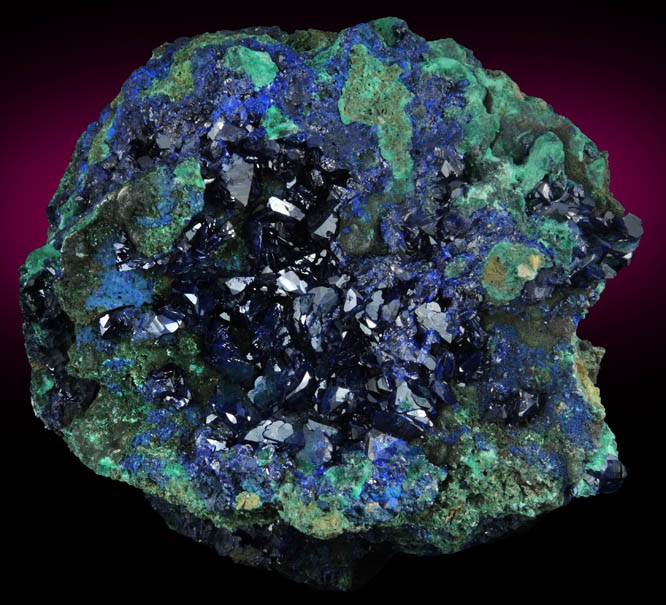 Azurite and Malachite from Tongshankou Mine, Daye, Huangshi, Hubei, China