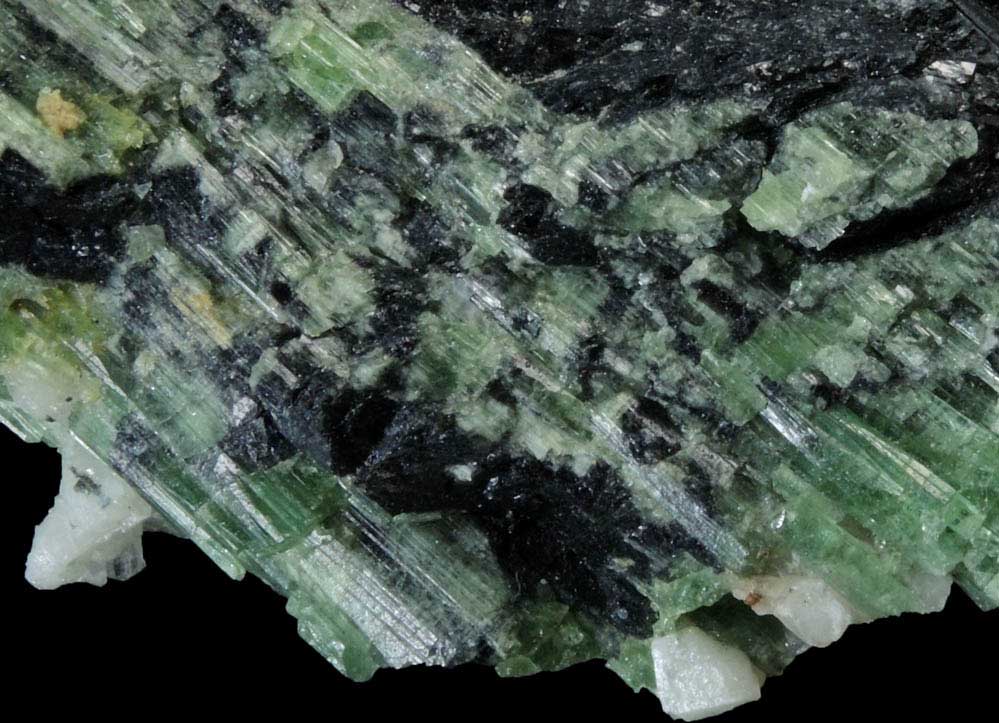 Elbaite Tourmaline with Schorl from Berry Quarry, Poland, Androscoggin County, Maine