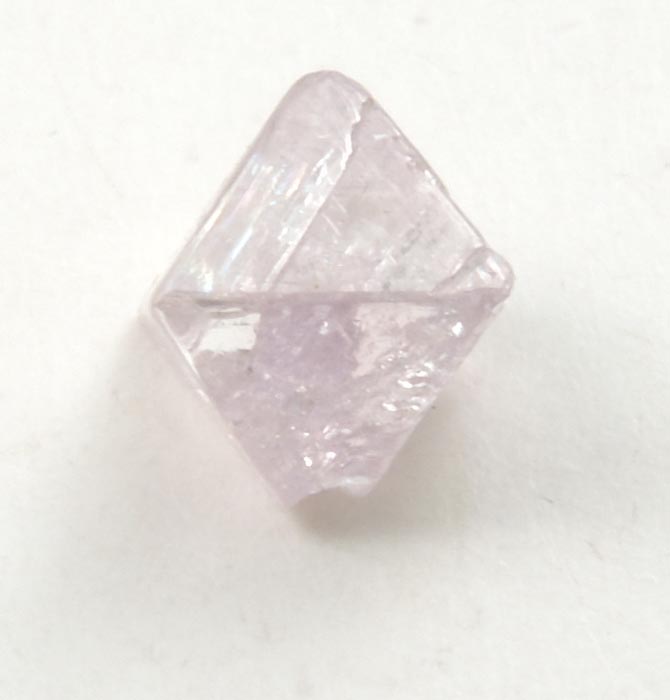 Diamond (0.54 carat pale-pink octahedral crystal) from Argyle Mine, Kimberley, Western Australia, Australia