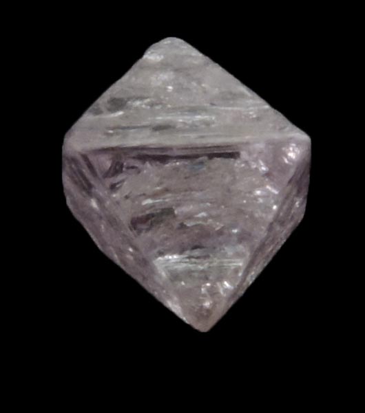Diamond (0.54 carat pale-pink octahedral crystal) from Argyle Mine, Kimberley, Western Australia, Australia