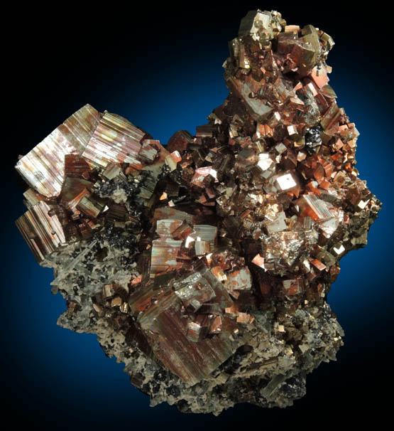 Pyrite with Hematite from Madan District, Rhodope Mountains, Bulgaria