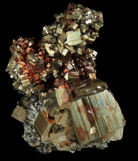 Pyrite with Hematite from Madan District, Rhodope Mountains, Bulgaria