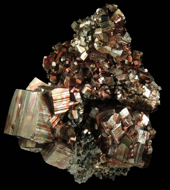 Pyrite with Hematite from Madan District, Rhodope Mountains, Bulgaria