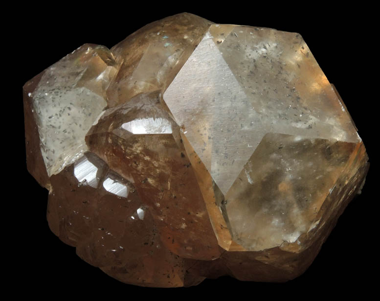 Calcite with Marcasite inclusions from Berry Materials Quarry, North Vernon, Jennings County, Indiana