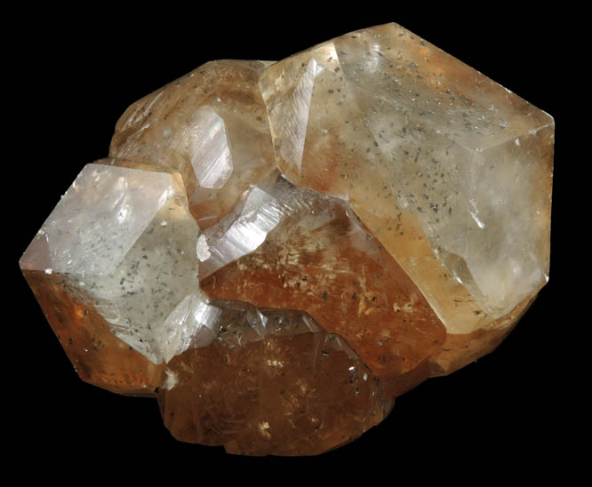 Calcite with Marcasite inclusions from Berry Materials Quarry, North Vernon, Jennings County, Indiana