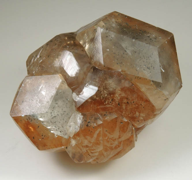 Calcite with Marcasite inclusions from Berry Materials Quarry, North Vernon, Jennings County, Indiana