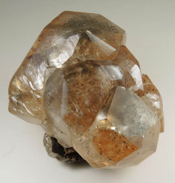 Calcite with Marcasite inclusions from Berry Materials Quarry, North Vernon, Jennings County, Indiana