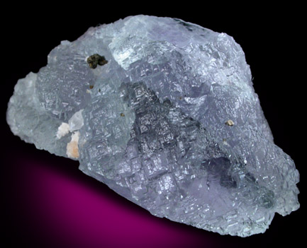 Fluorite with Pyrite from Thomaston Dam Railroad Cut, Thomaston, Litchfield County, Connecticut