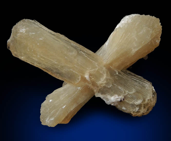 Stilbite (X-shaped formation) from Prospect Park Quarry, Prospect Park, Passaic County, New Jersey