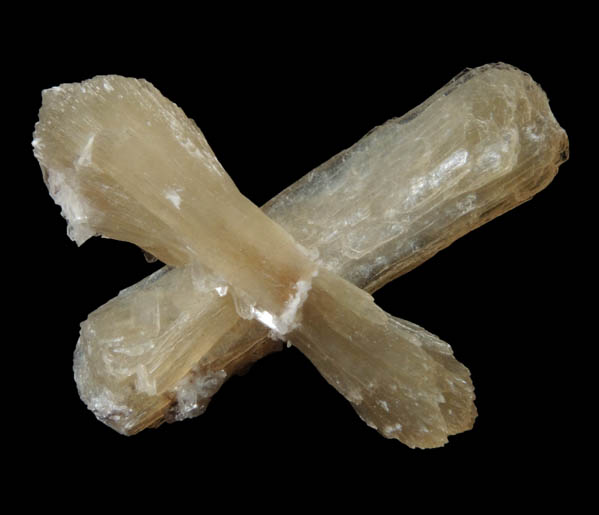 Stilbite (X-shaped formation) from Prospect Park Quarry, Prospect Park, Passaic County, New Jersey