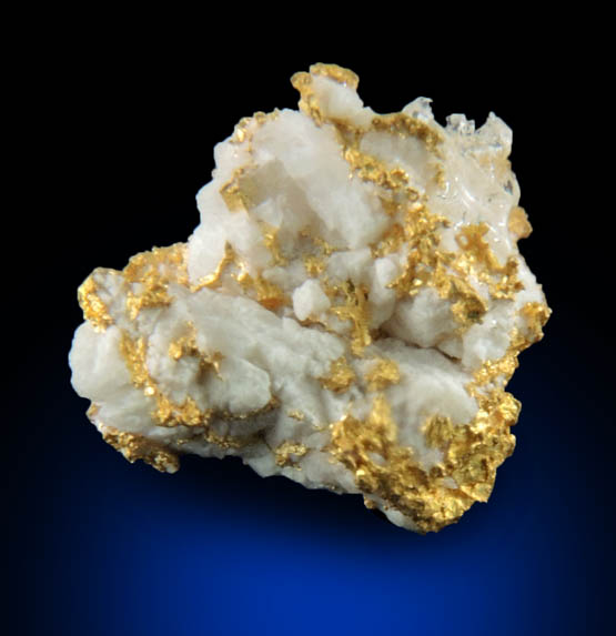 Gold in Quartz from Jamestown Mining District, Tuolumne County, California