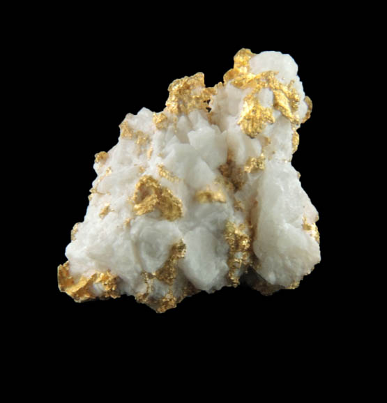 Gold in Quartz from Jamestown Mining District, Tuolumne County, California