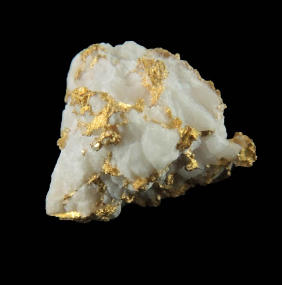 Gold in Quartz from Jamestown Mining District, Tuolumne County, California