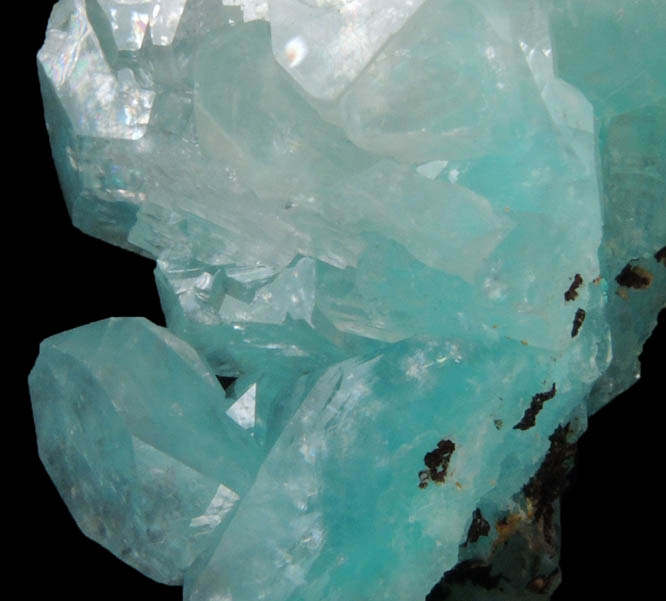 Calcite with Aurichalcite inclusions from Mina Ojuela, Mapimi, Durango, Mexico