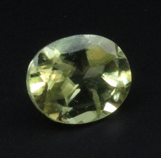 Titanite (0.41 carat faceted gemstone) from Brazil