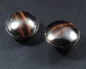 Rutile var. Cat's-Eye (two polished cabochons totaling 1.78 carats) from Sri Lanka
