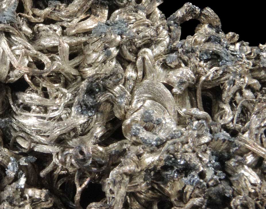 Silver wire crystals with minor Acanthite from Porco, Potos, Bolivia