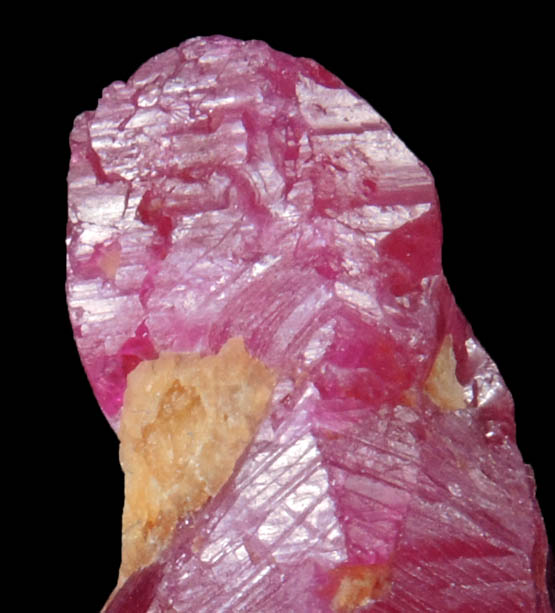 Corundum var. Ruby from Mogok District, 115 km NNE of Mandalay, Mandalay Division, Myanmar (Burma)