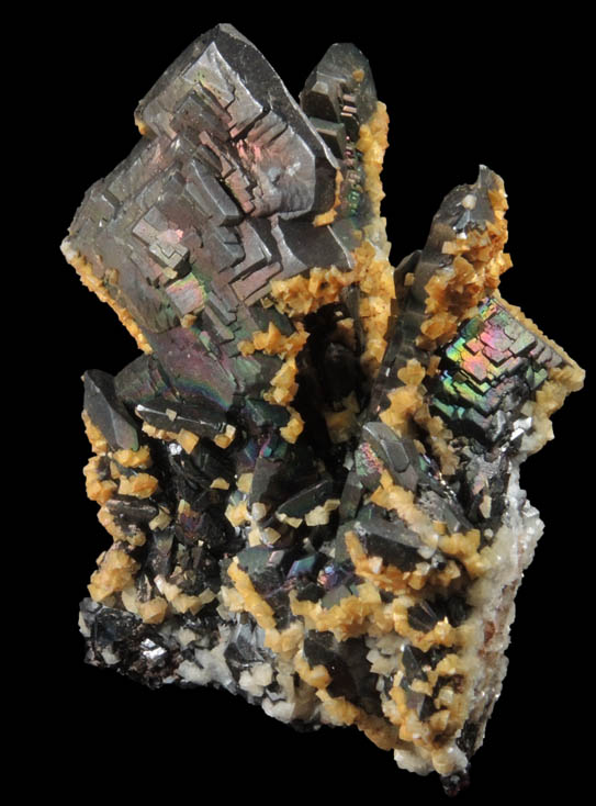 Descloizite with Smithsonite from Berg Aukas Mine, 16 km ENE of Grootfontein, Otavi Mountain Land, Namibia