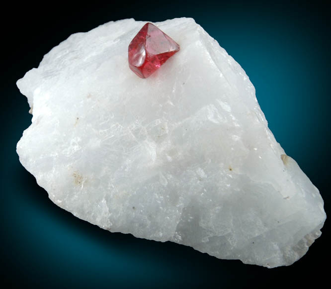 Spinel in marble from Luc Yen, Yenbai (Yen Bai) Province, Vietnam