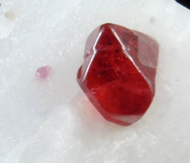 Spinel in marble from Luc Yen, Yenbai (Yen Bai) Province, Vietnam