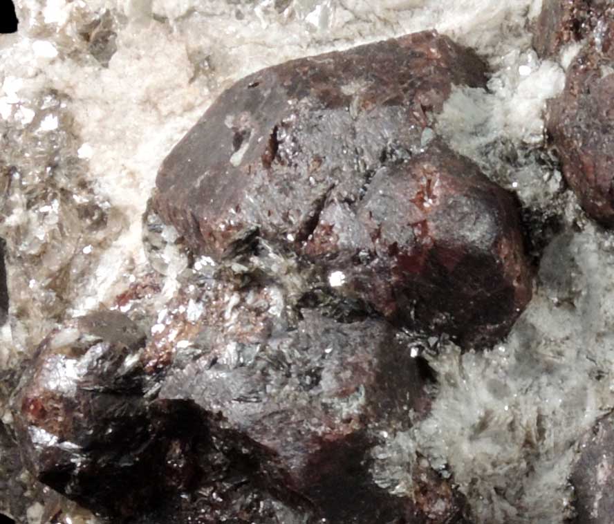 Almandine Garnet from Hedgehog Hill, Peru, Oxford County, Maine