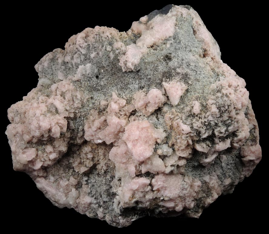 Rhodochrosite and Quartz with Pyrite and Galena from Silverton District, San Juan County, Colorado