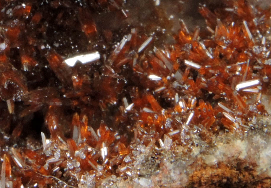 Vanadinite var. Endlichite from Ahumada Mine, Sierra de Los Lamentos, Chihuahua, Mexico