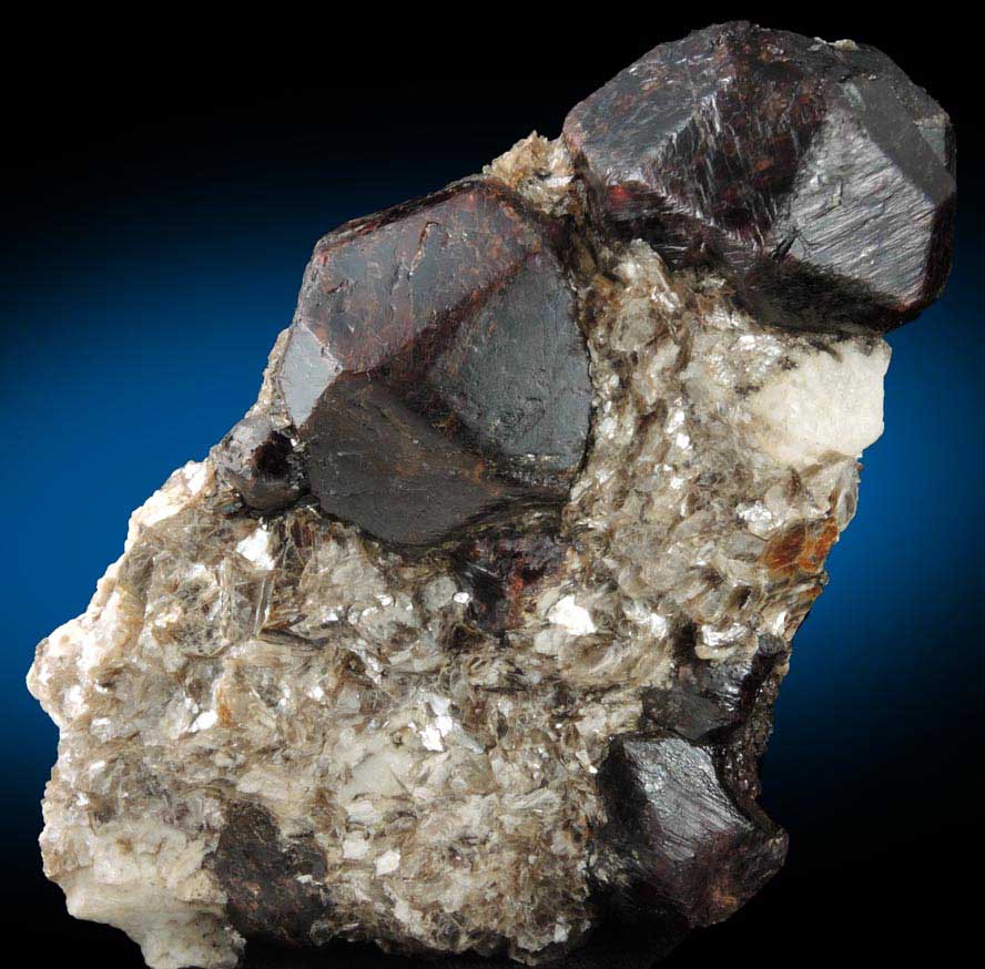 Almandine Garnet from Hedgehog Hill, Peru, Oxford County, Maine