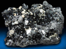 Magnetite (rare cubic crystal form) with Anhydrite and Talc from ZCA Mine No. 4, Fowler Ore Body, 2500' Level, Balmat, St. Lawrence County, New York