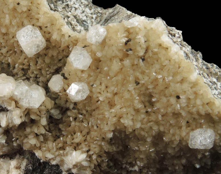 Apophyllite on Stilbite from Laurel Hill (Snake Hill) Quarry, Secaucus, Hudson County, New Jersey