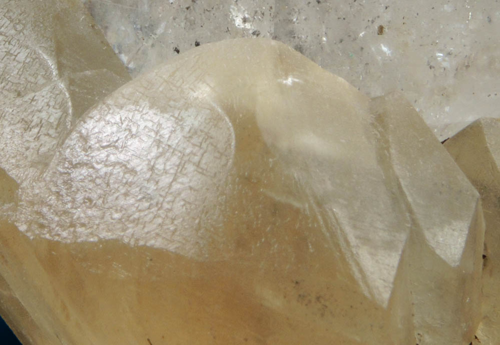 Quartz on Calcite from Eastern Rock Products Quarry (Benchmark Quarry), St. Johnsville, Montgomery County, New York