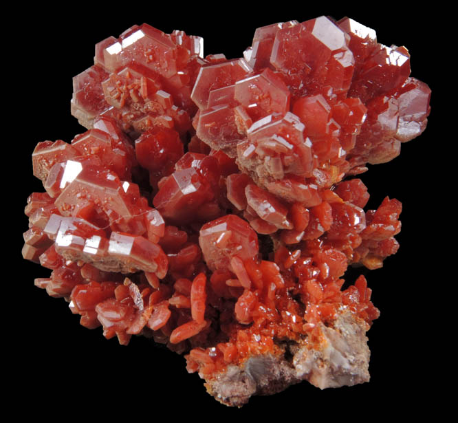 Vanadinite from Mibladen, Haute Moulouya Basin, Zeida-Aouli-Mibladen belt, Midelt Province, Morocco