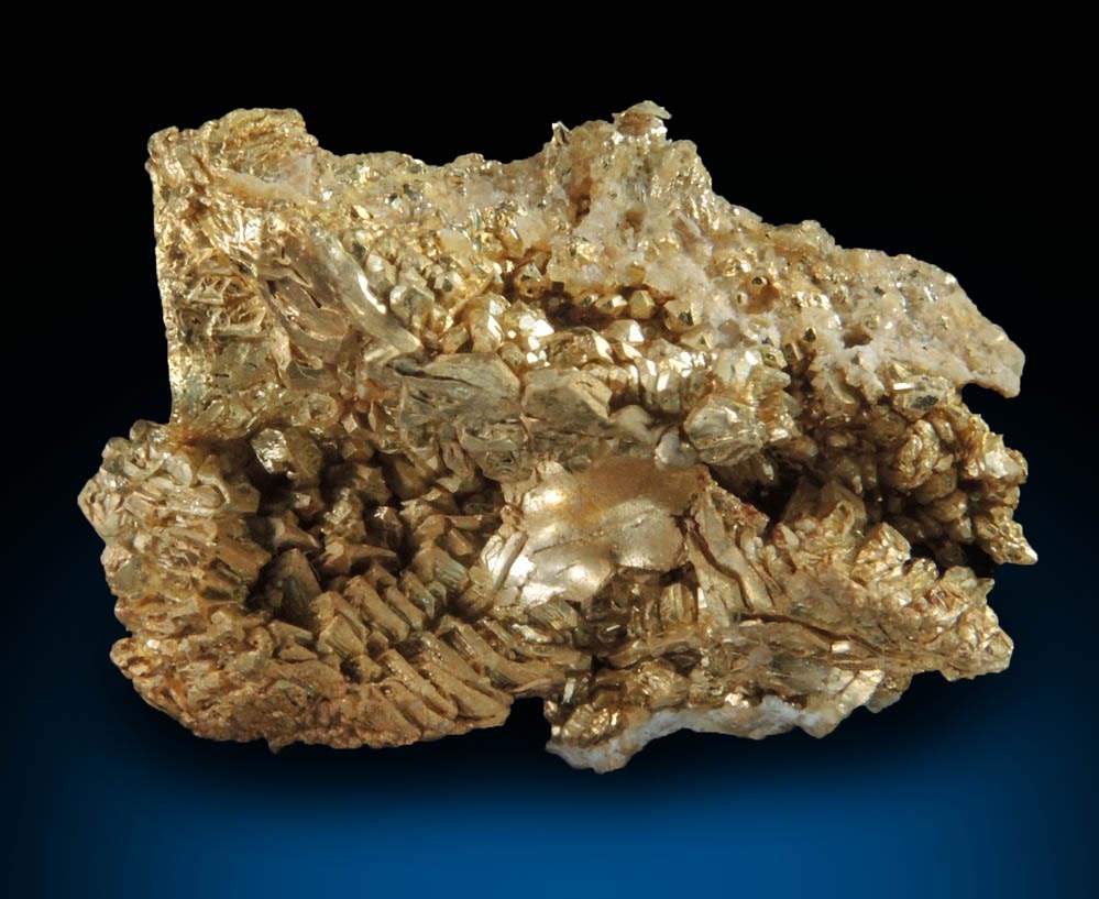 Gold from Round Mountain Gold Mine, 71.5 km north of Tonopah, Nye County, California