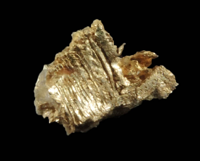 Gold from Round Mountain Gold Mine, 71.5 km north of Tonopah, Nye County, California
