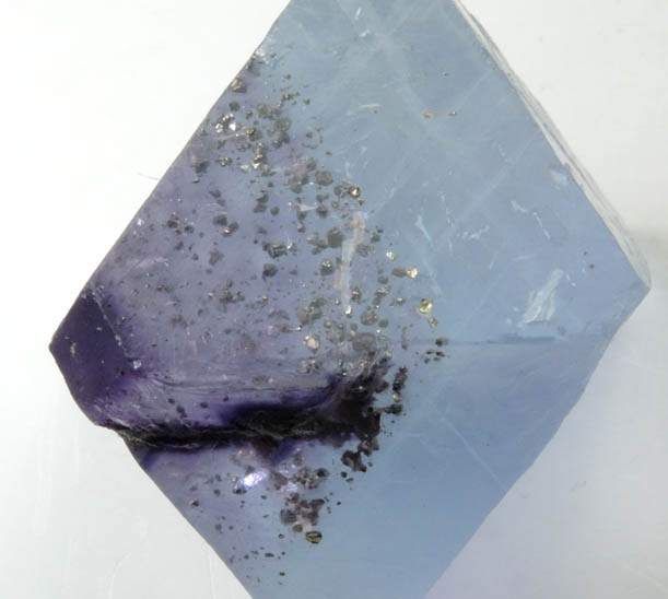 Fluorite (octahedral cleavage) with Pyrite inclusions from Hardin County, Illinois