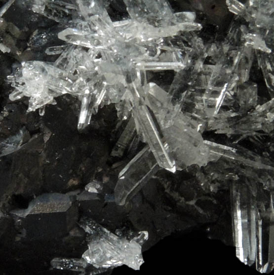 Quartz on Tetrahedrite from Black Pine Mine, Granite County, Montana